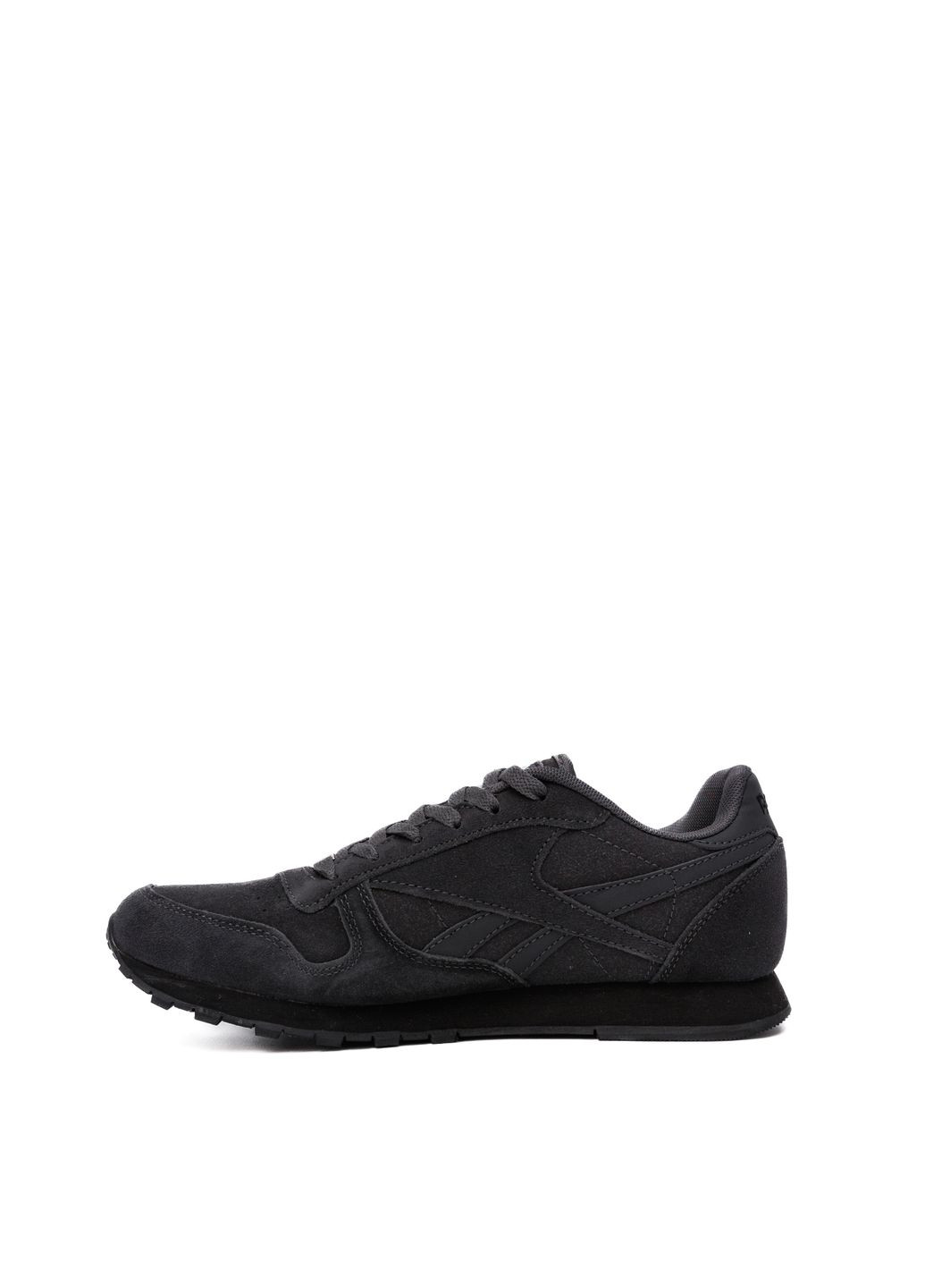 Темно-сірі Осінні кросівки чоловічі grey Reebok Classic Leather Dark