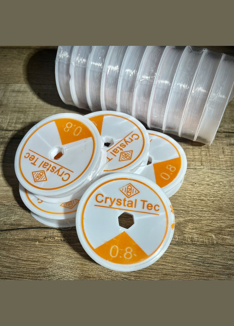 Нитка резинка для браслетів, силіконова резинка прозора 0.8мм/6м Crystal (329743725)