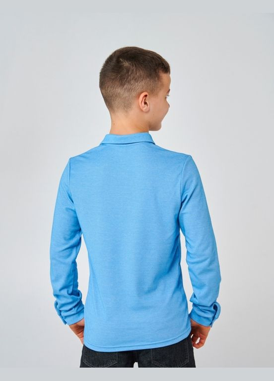 Футболка-поло (довгий рукав) Синій іній Smil (298533322)