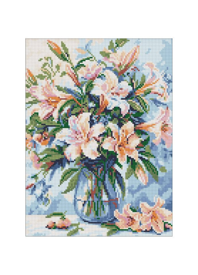 Алмазна мозаїка "Квіткова поема" ©art_selena_ua AMO8150, 30x40 см IDEYKA (362589635)