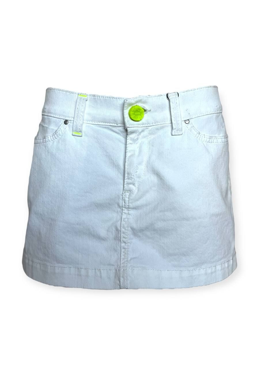 Белая повседневная однотонная юбка белый Miss Sixty