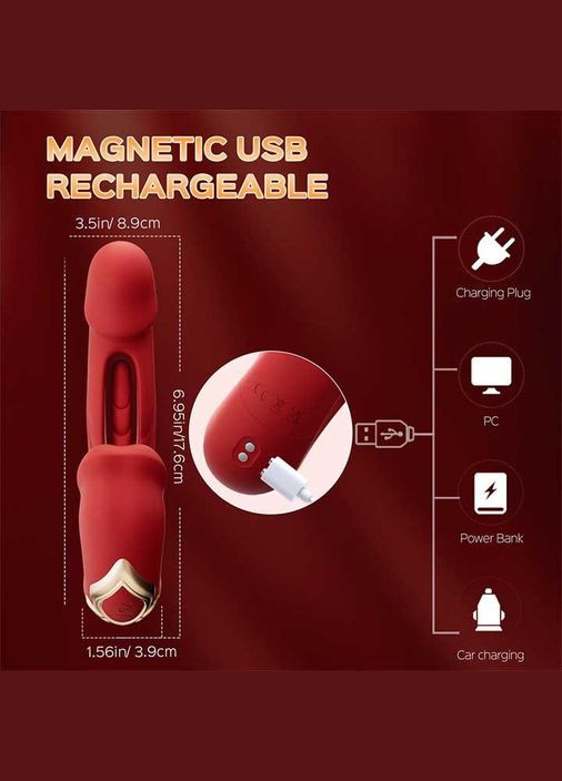 Вибратор 3в1 Pretty Love Night Lover 19 режимов фиолетовый No Brand (336946285)