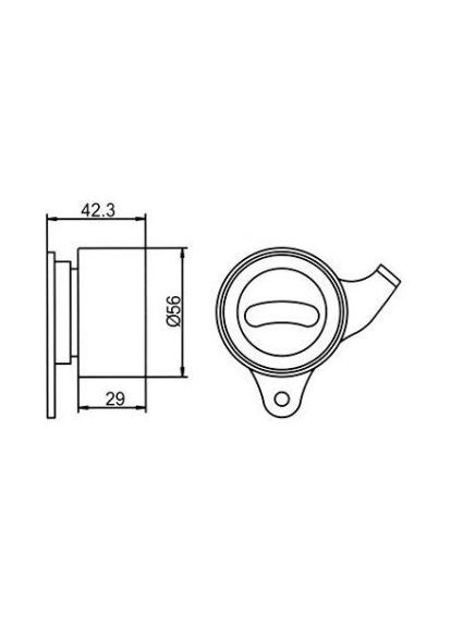 Ролик натяжной TOYOTA COROLLA (выр-во) GT80420 GMB (345783283)