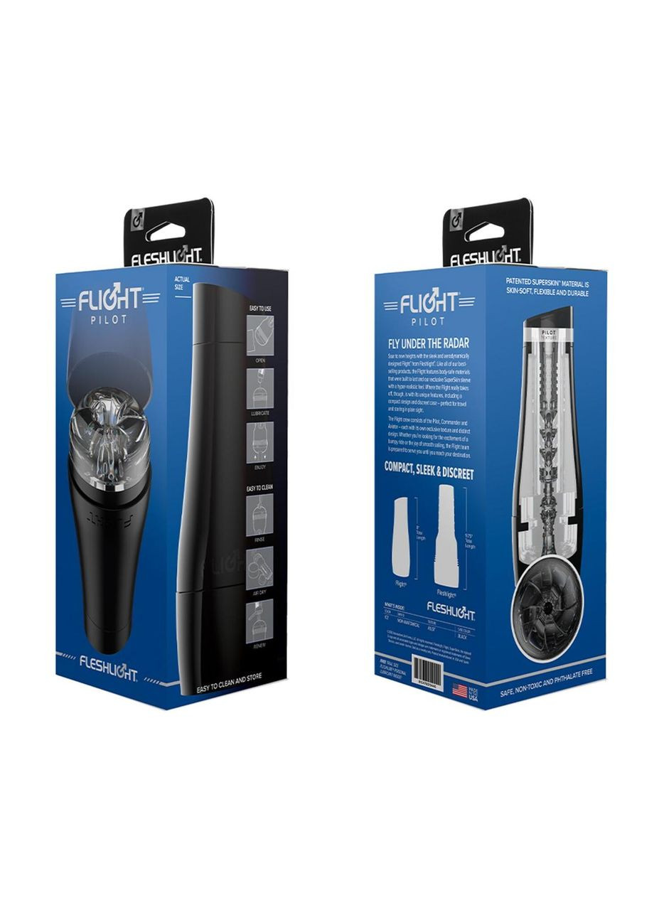 Мастурбатор Fleshlight Flight Pilot (Чорний), компактний розмір No Brand (366878597)