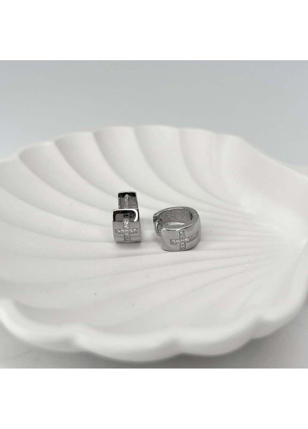 Срібні сережки з фіанітами (2136422) Silver Breeze (317354901)