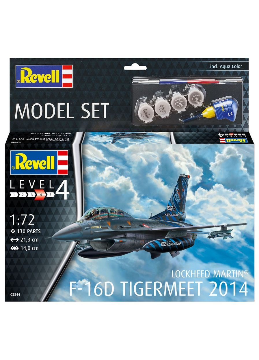 Сборная модель Самолет F16D Tigermeet 2014 уровень 4 масштаб 1:72 (RVL-63844) Revell _63844 (315402987)