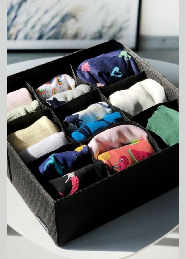 Органайзер для зберігання речей та аксесуарів (9 ком.) Organize Orgz-9 black (296286437)