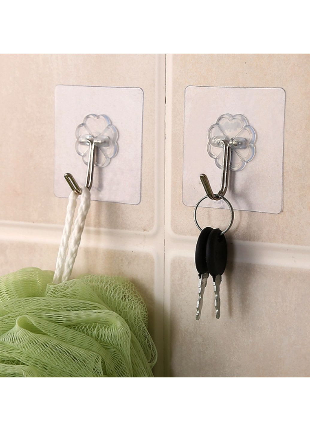 Крючок универсальный для кухни или ванной 10 шт. ОДКХ-123 No Brand (303360203)