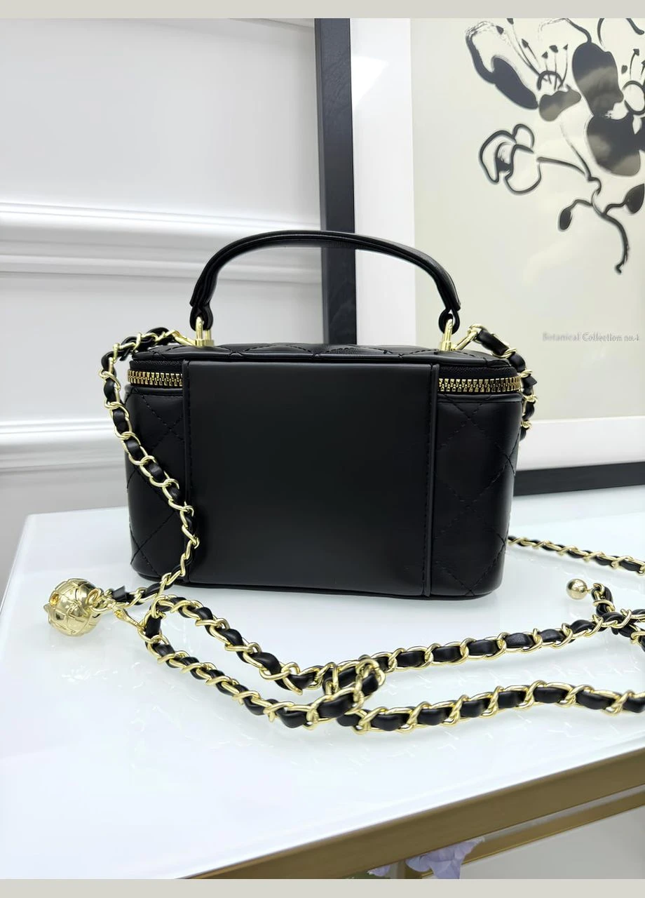 Сумка Chanel Classic Black Lambskin чорний No Brand (333346846)