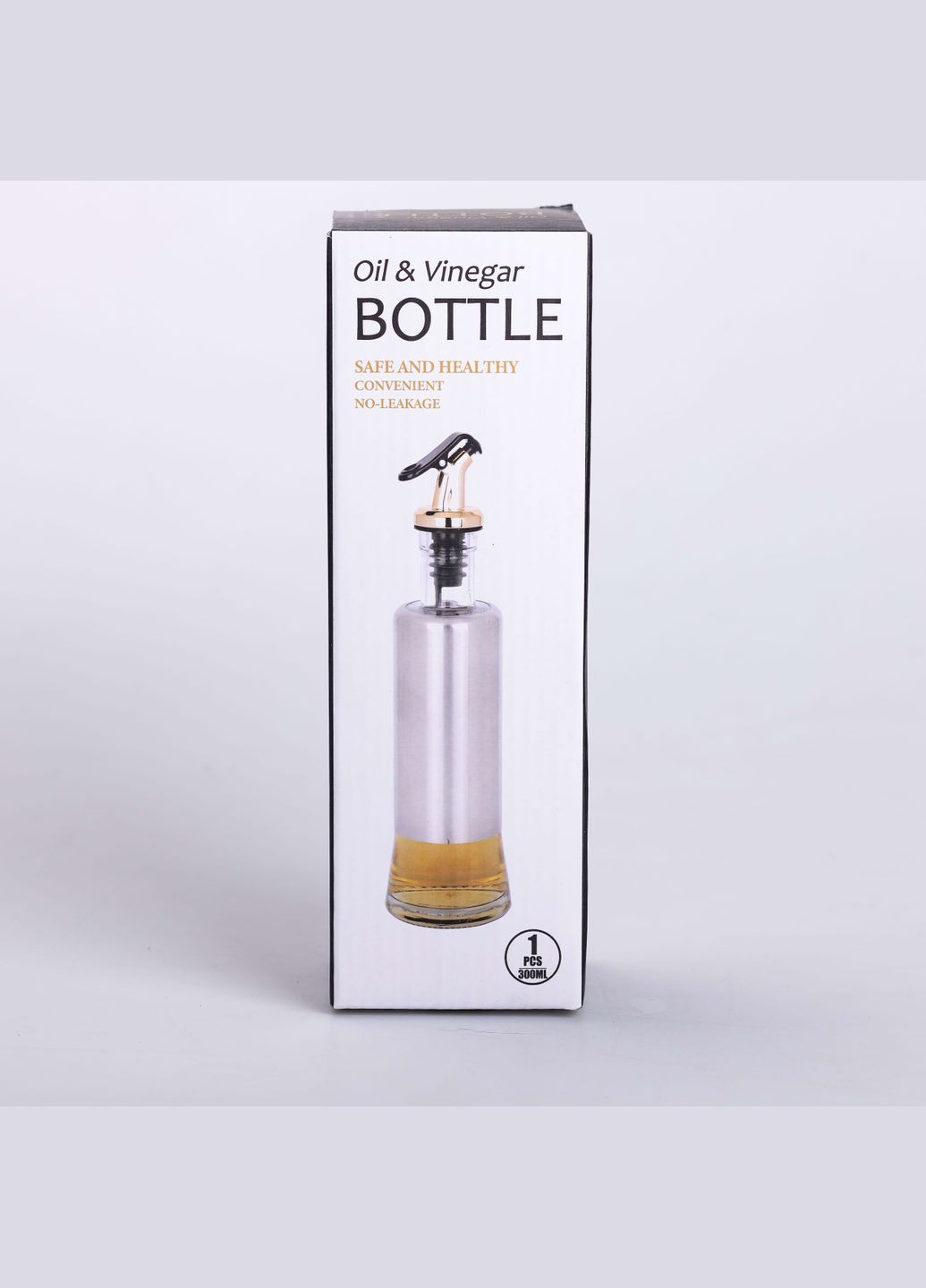 Бутылка для масла с дозатором 300 мл, хром Yiwu (324771084)