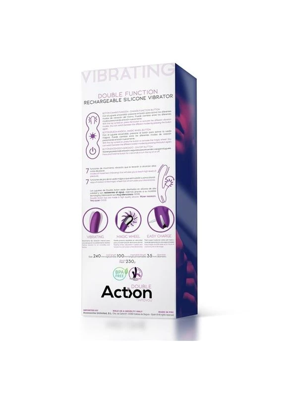 Вібратор із кліторальним стимулятором NoOne Vibrator Rotating Wheel Action (381047547)