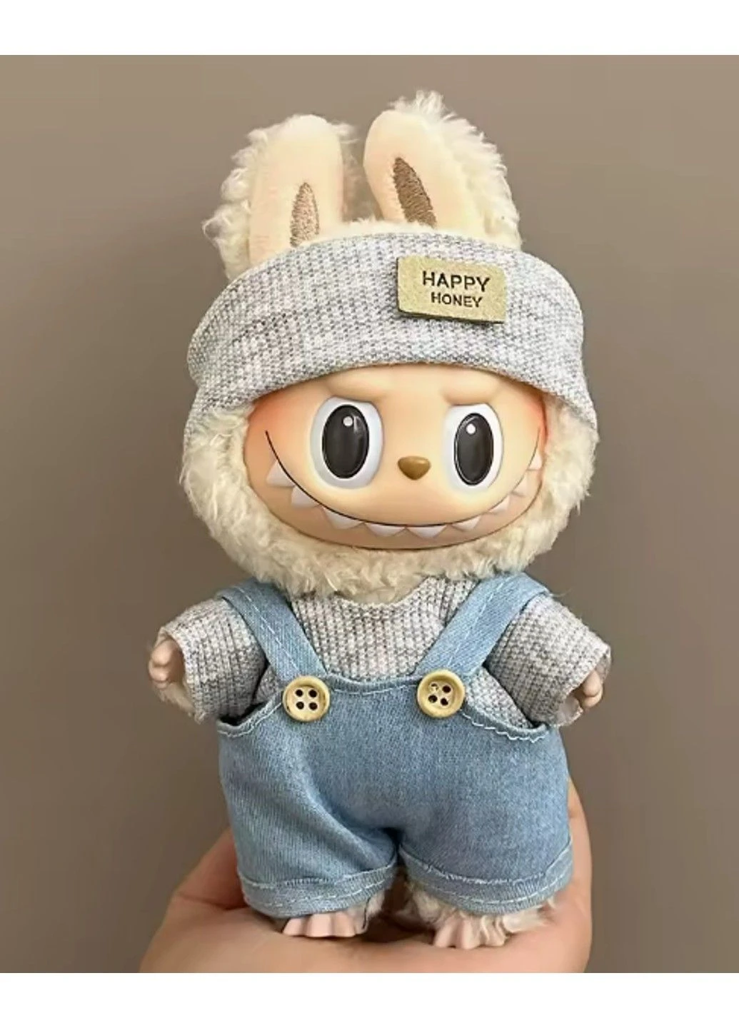 Одяг для Лабубу Labubu (без ляльки та взуття) сірий No Brand (347172454)