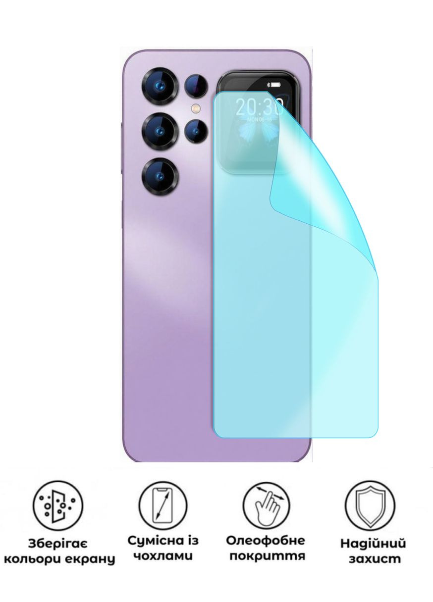 Захисна гідрогелева глянцева плівка Grade B на корпус смартфона Oukitel C68 Plus No Brand (373246151)