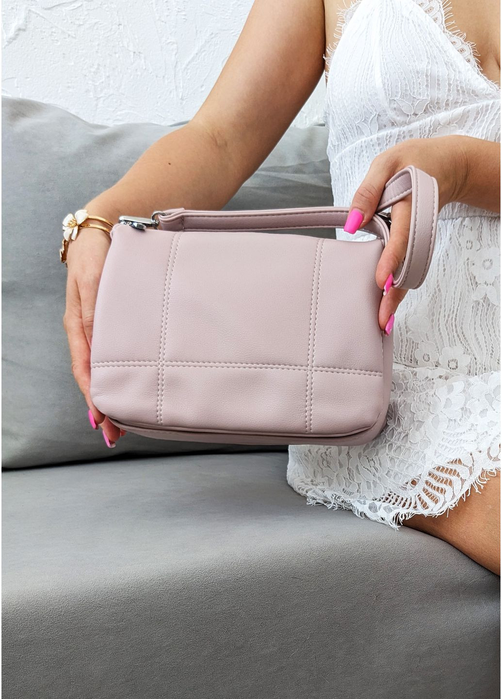 Элегантная розовая сумка из экокожи INNOE Сумка (360655164)