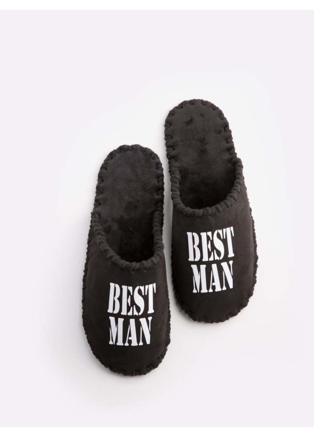Черные домашние тапочки Family Story