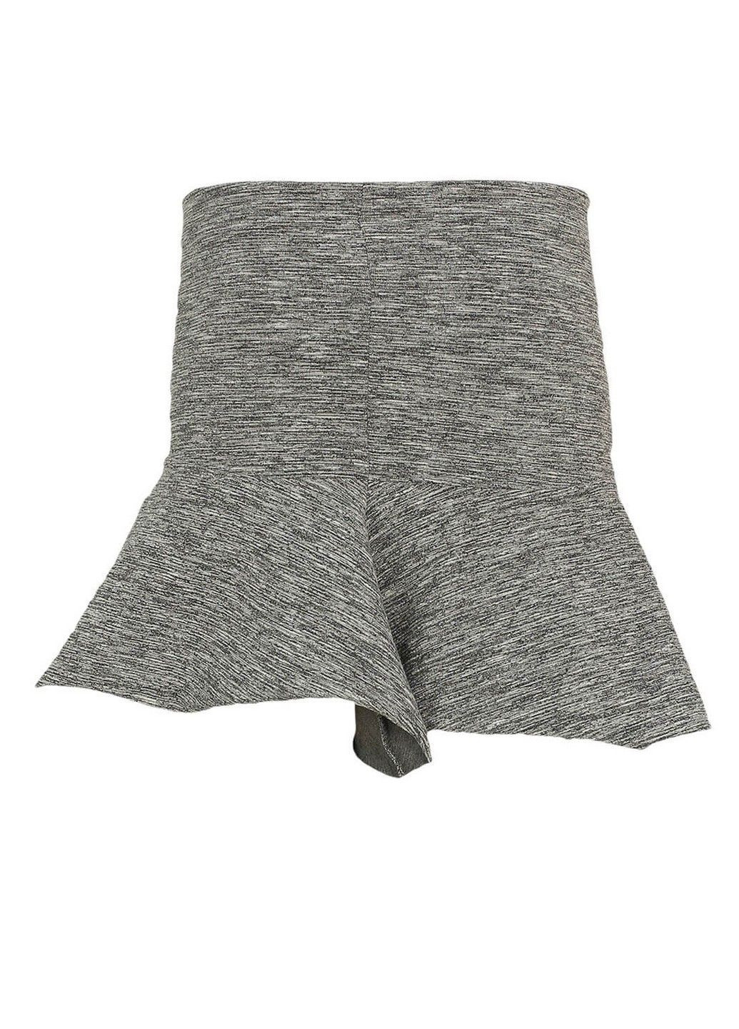 Серая меланж юбка Stradivarius