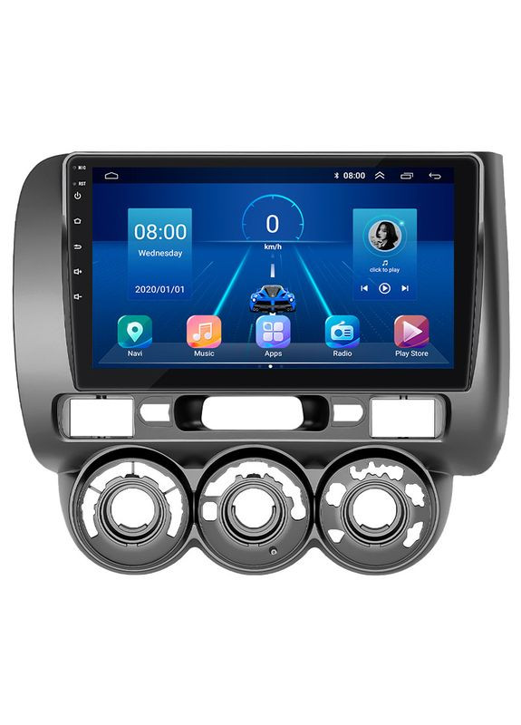 Штатна магнітола для Honda Fit I Manual AC 2001-2008 екран 9" 2/32Gb Wi-Fi GPS Base Хонда Фіт 4 шт. Lesko (336203159)