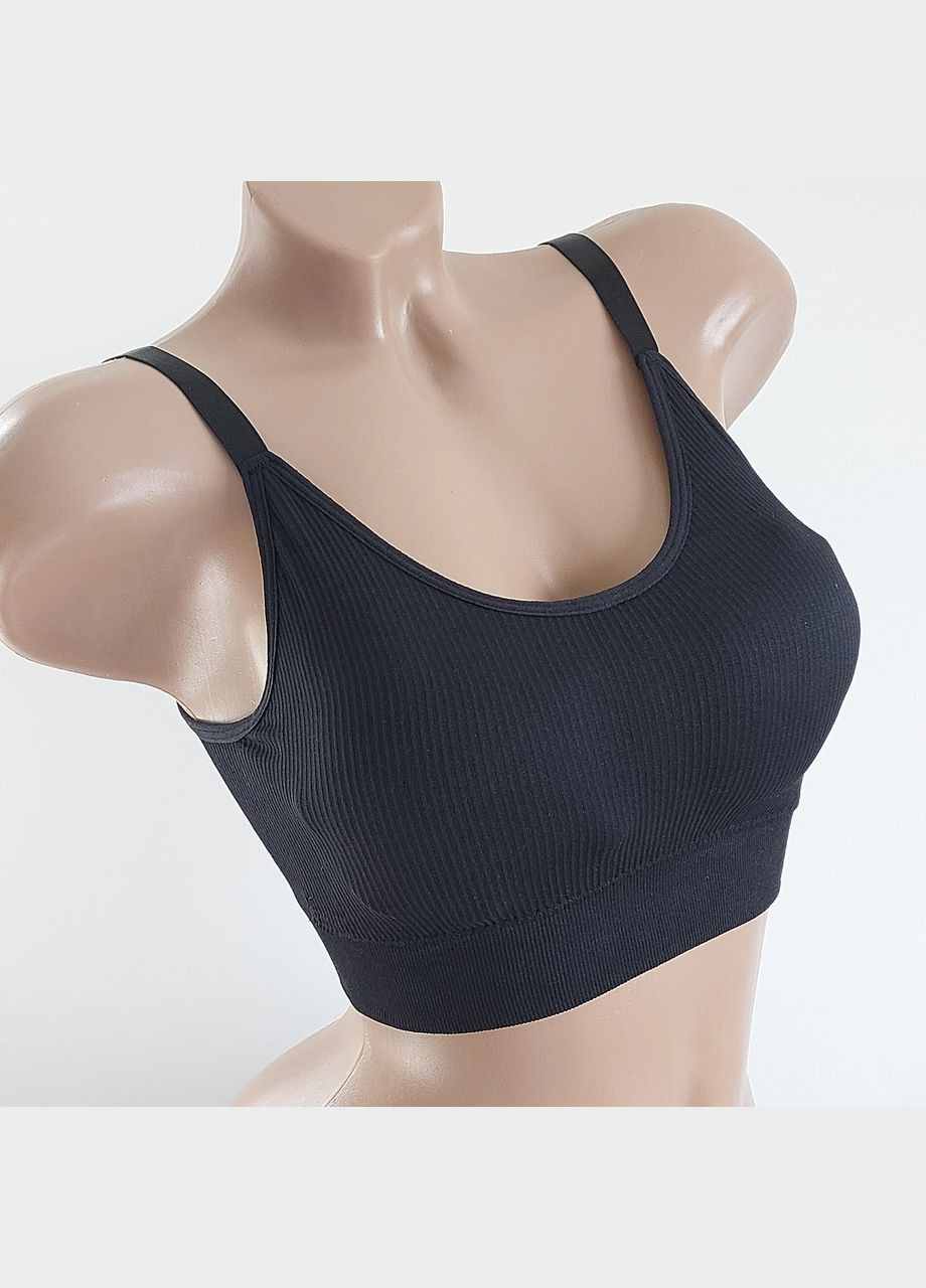 Женский топ в рубчик топик бюстгальтер No Brand (314931178)