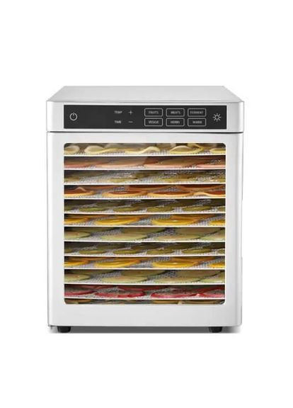 Дегидратор бытовой DH-12F-SS нержавеющая сталь (12 лотков 30*28 см) Tekhniko (338216104)