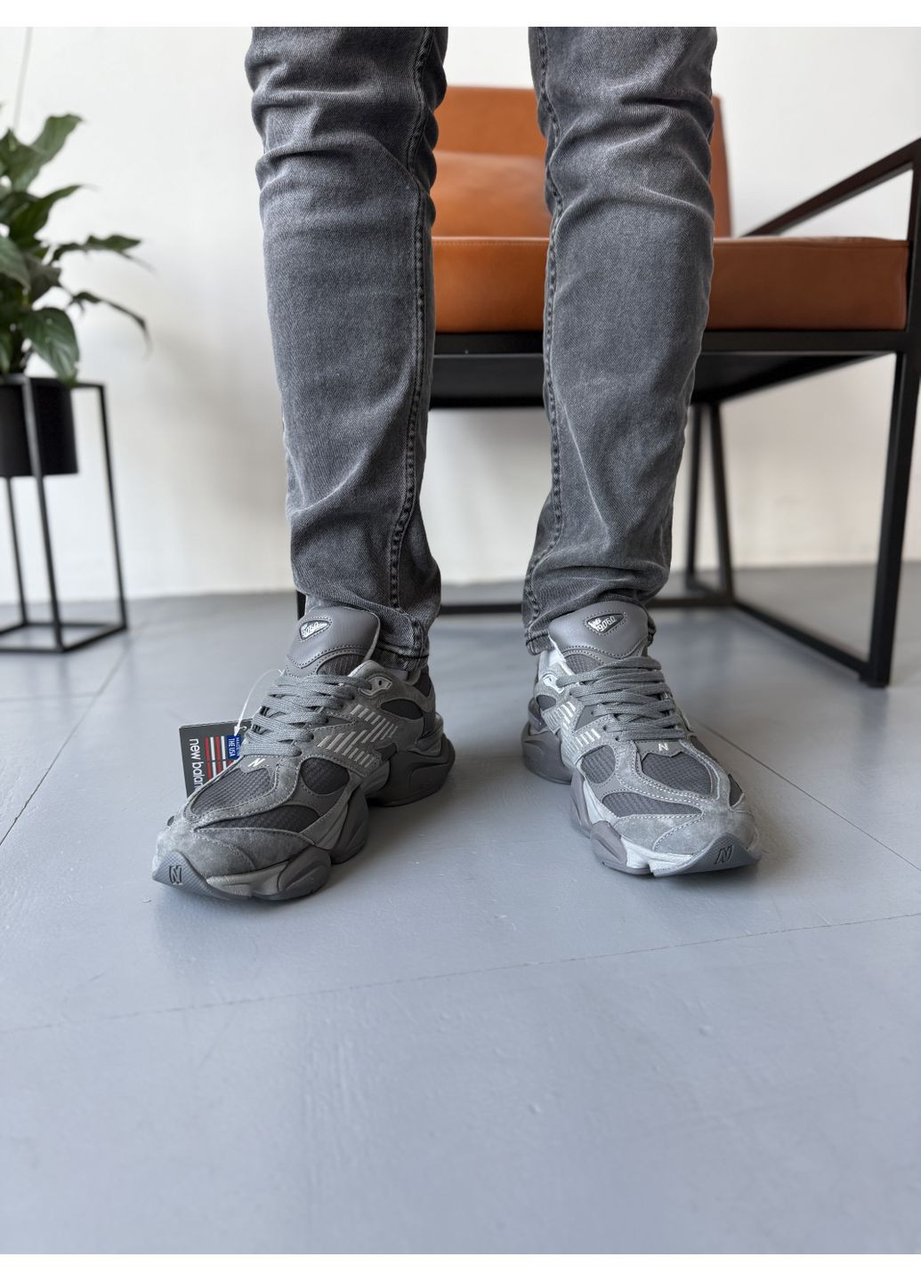 Сірі Осінні кросівки чоловічі new balance 9060 grey cordura нью беланс 9060 No Brand