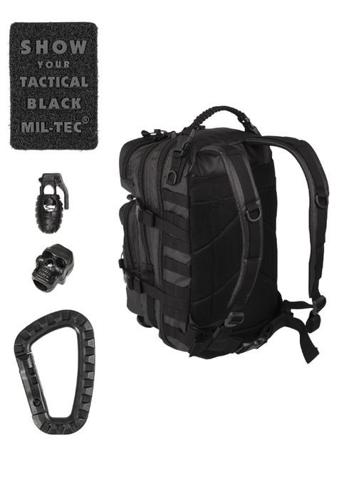 Рюкзак тактический 20л. US ASSAULT PACK SM TACTICAL BLACK (1400208820) Mil-Tec (292132363)