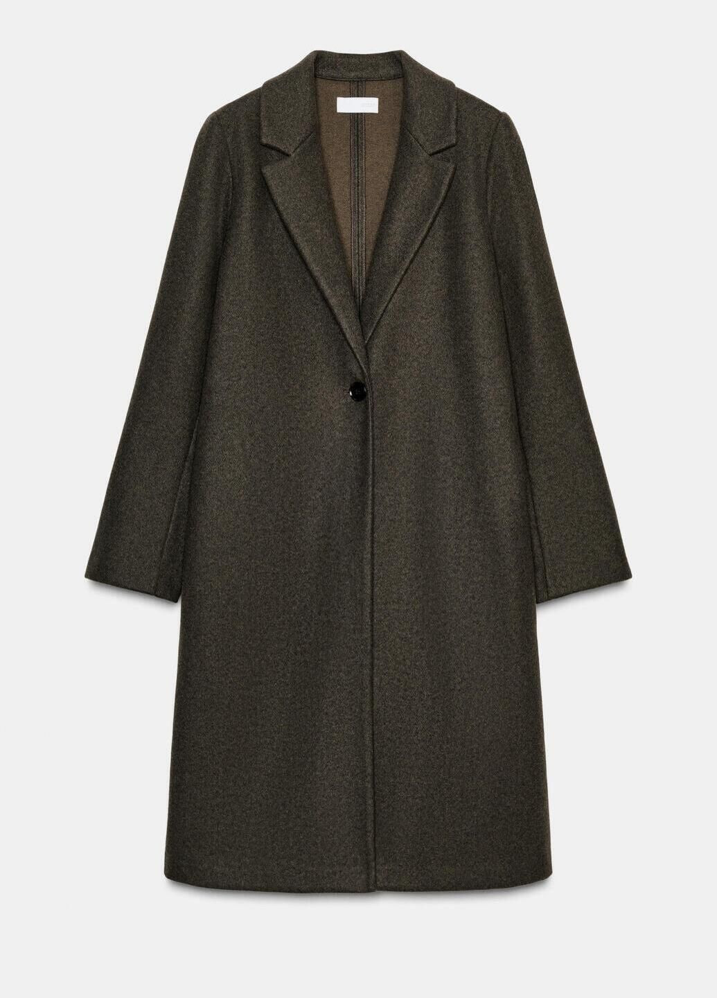 Темно-коричневе демісезонне Пальто Zara