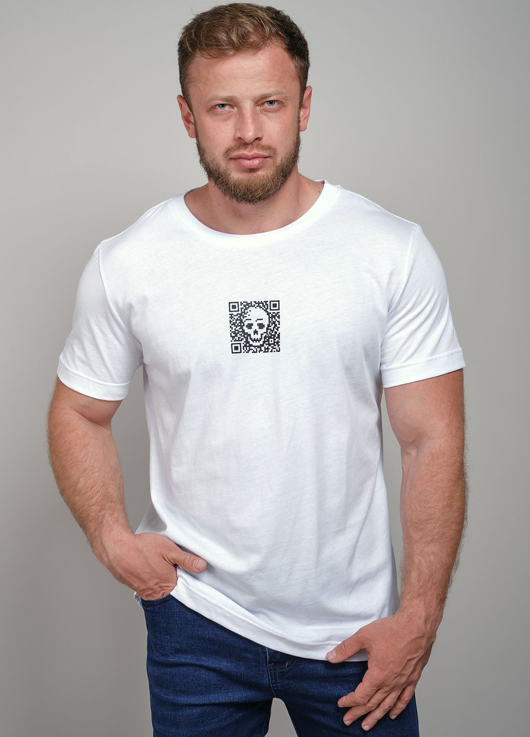 Белая мужская футболка 103282 Power