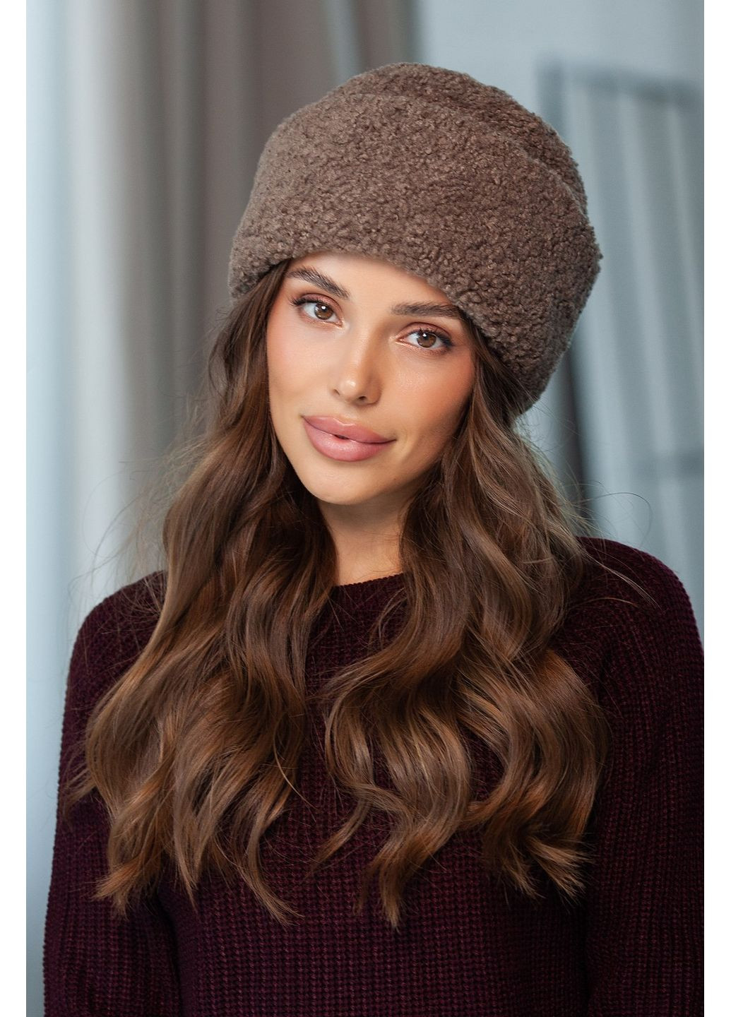 Шапка з екохутра “Тедді Люкс” Garna (364710251)