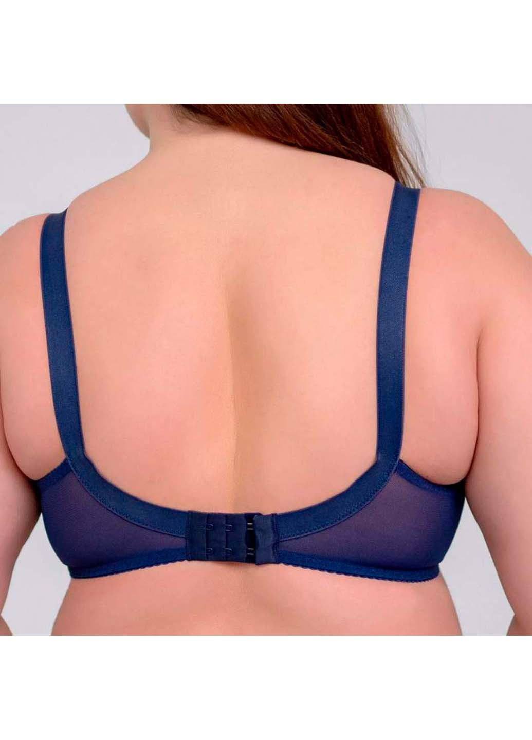 Синий бюстгальтер Elita без косточек хлопок, полиамид, эластан