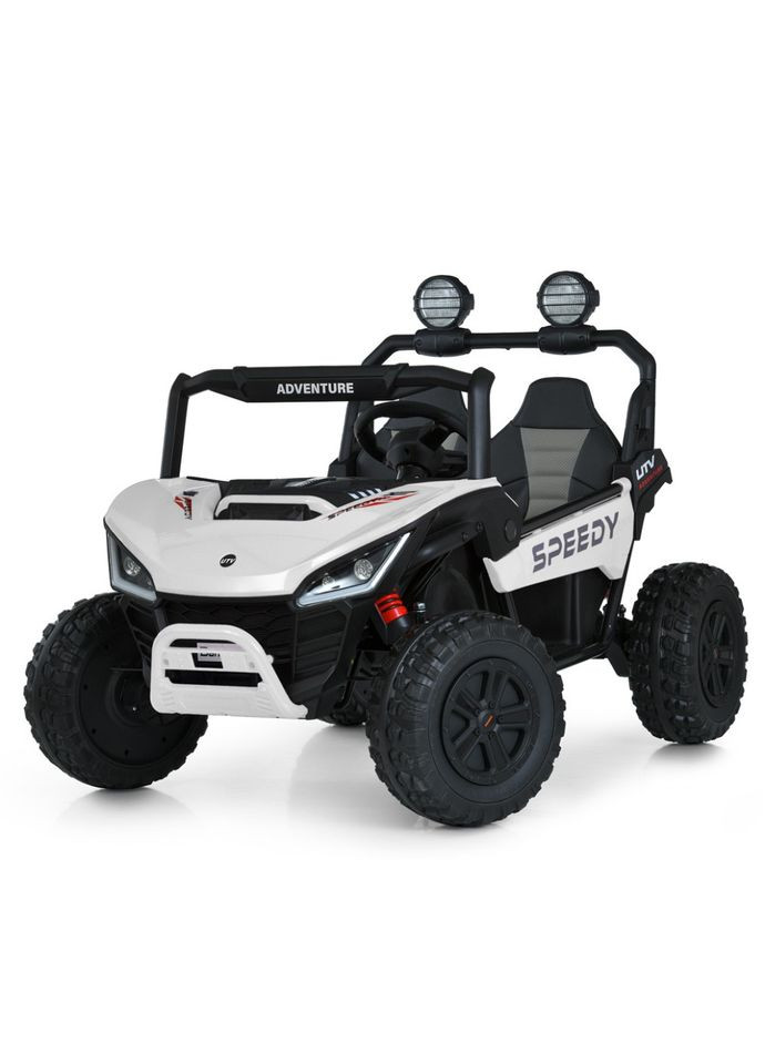 Дитячий електромобіль джип 2-місний електричний автомобіль для дітей від 3 років з музикою та пультом керування Bambi Racer (368760192)