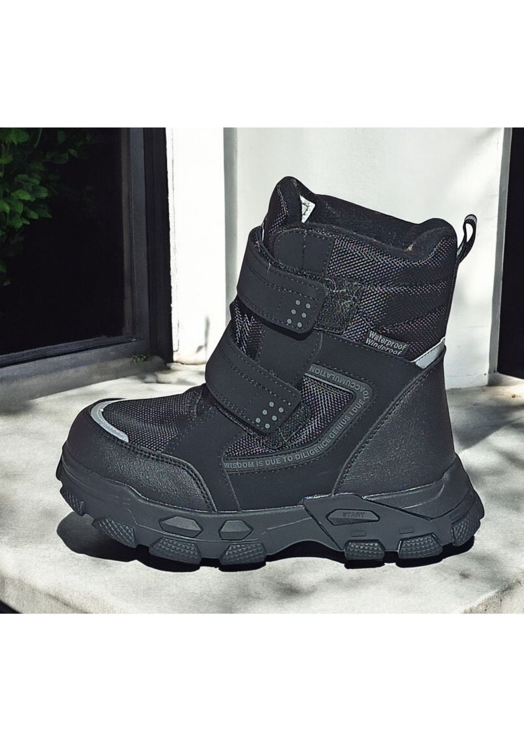 Черные зимние термоботинки зимние арт., черный Tom.M