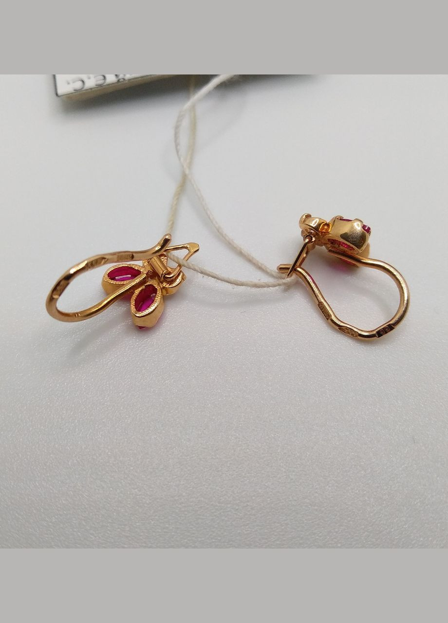 Сережки золото 585° 1,34г. петлі метелики () Львівський державний ювелірний завод 1202007 (305583100)