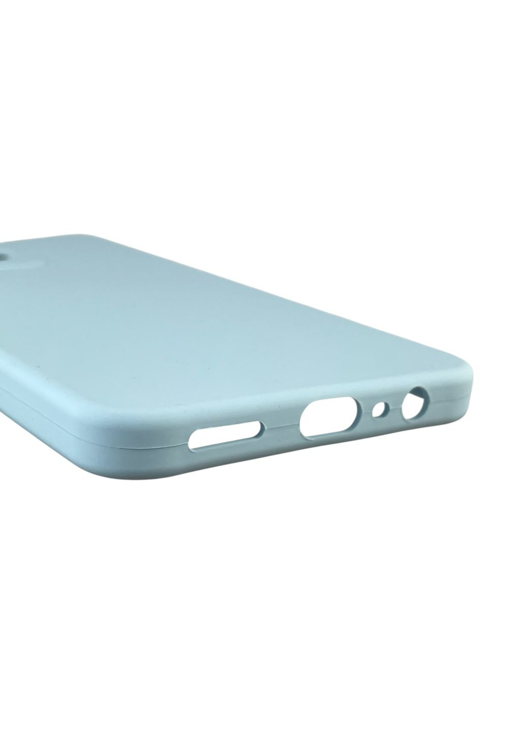 Чехол для C53 силиконовый с микрофиброй нескользящий на реалми с53 голубой Realme (366390362)