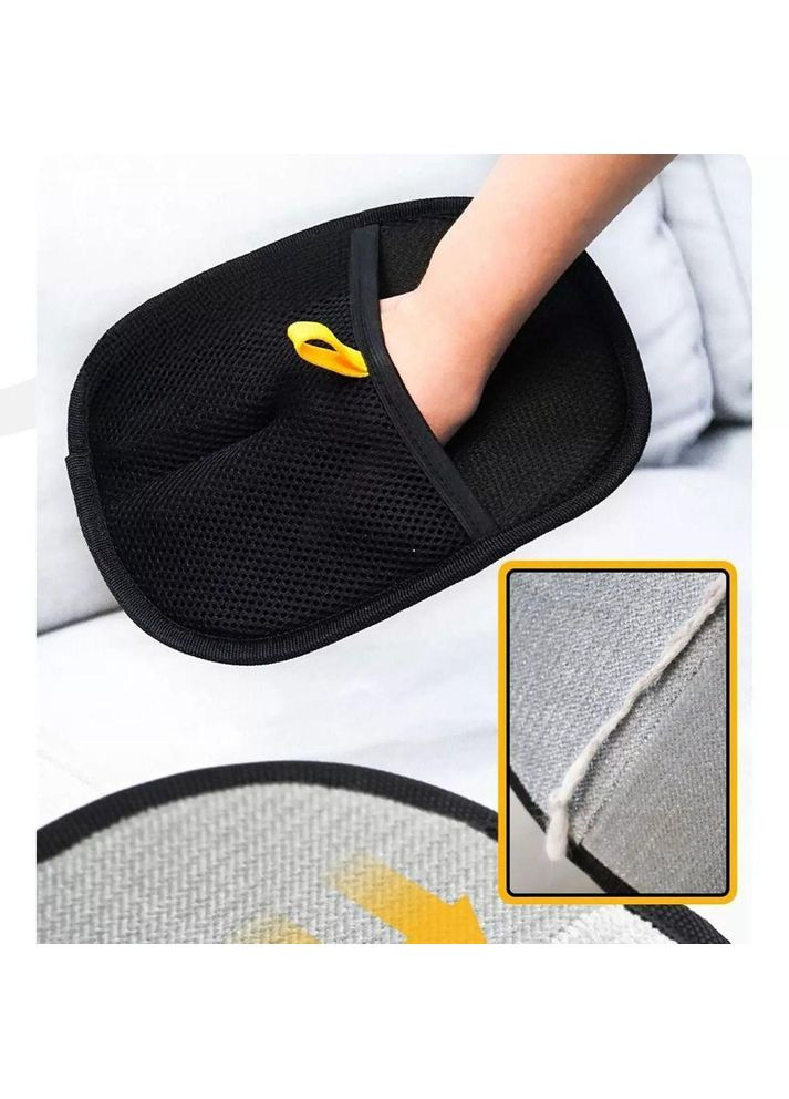 Рукавичка для видалення шерсті і волося з поверхонь двостороння антистатична 20×12 см No Brand (351902797)