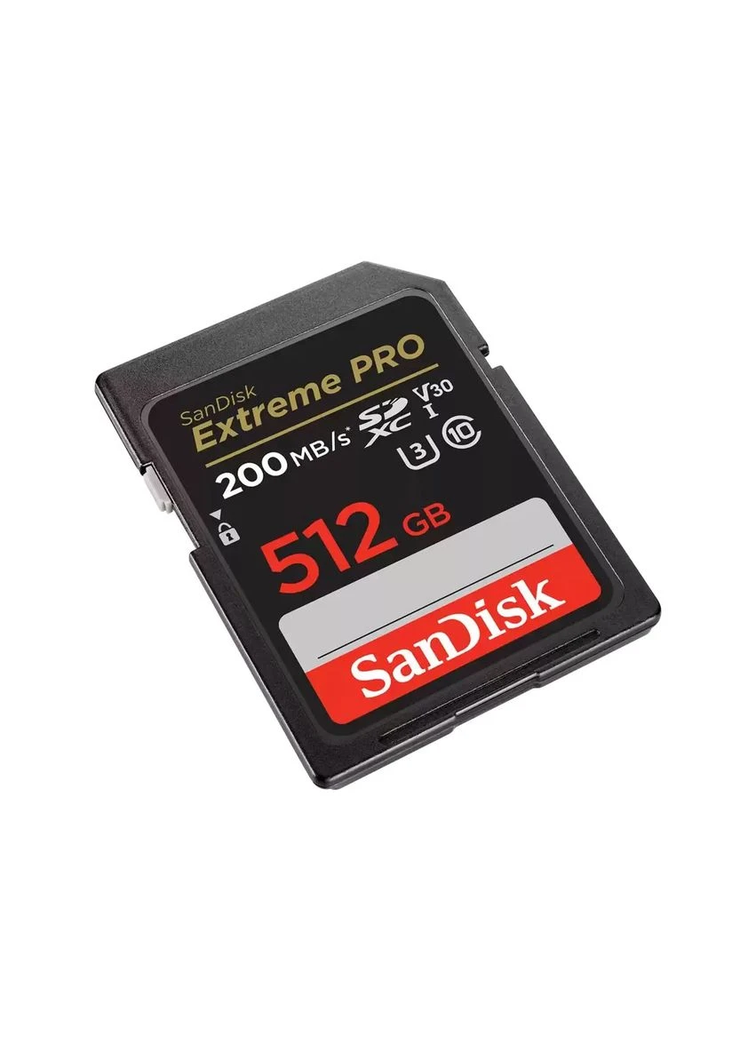 Карта пам'яті SD 512GB C10 UHS-I U3 R200/W140MB/s Extreme Pro V30 SanDisk (393475897)