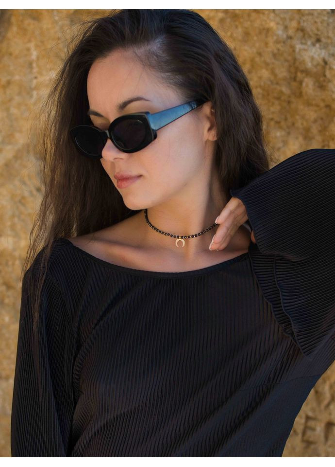 Чорне кольє лунниця 5541 LeBijou (368559365)