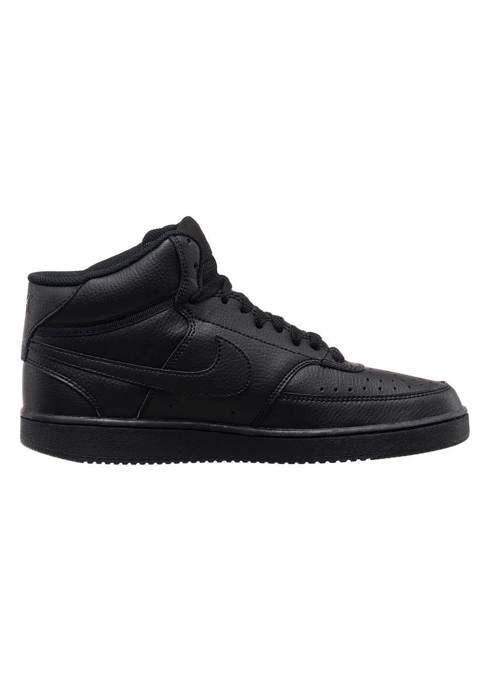 Черные демисезонные мужские кроссовки court vision mid nn черный Nike