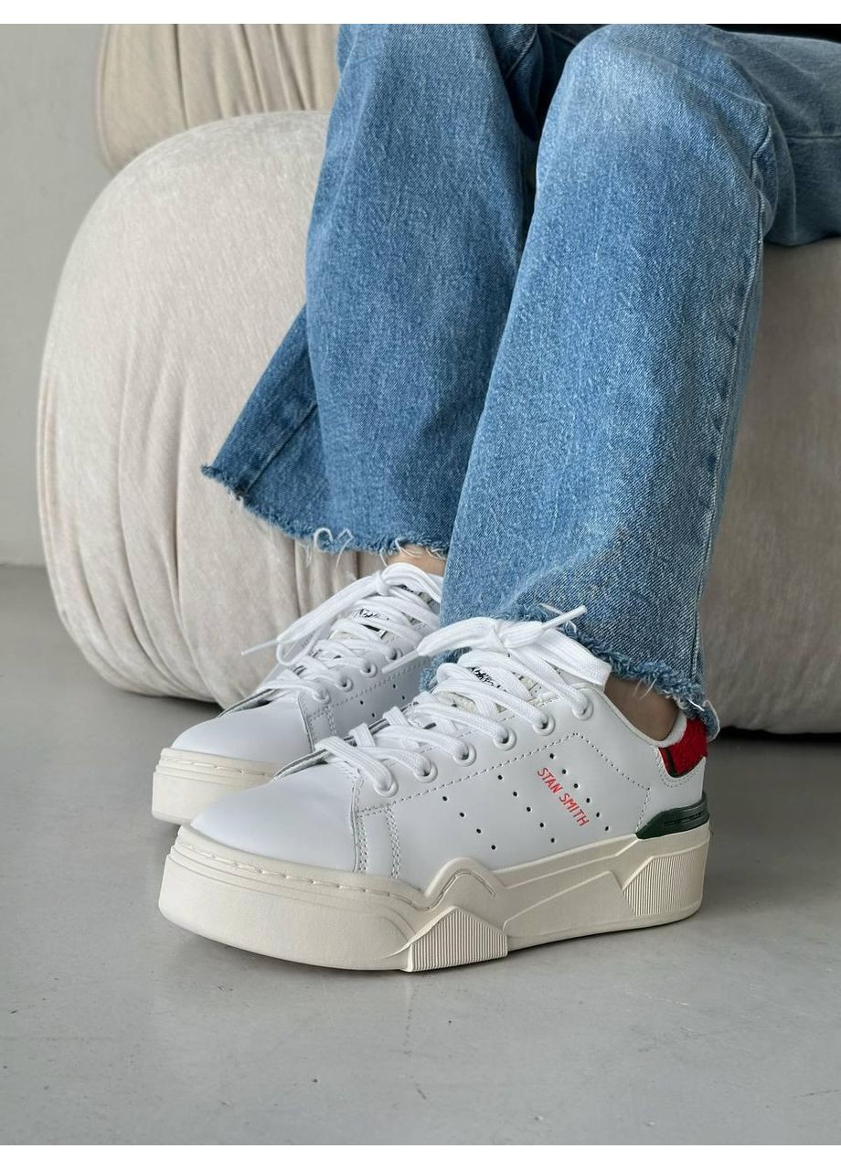 КРОССОВКИ ЖЕНСКИЕ ADIDAS STAN SMITH BONEGA АДИДАС No Brand бежевые демисезоны (367171796)