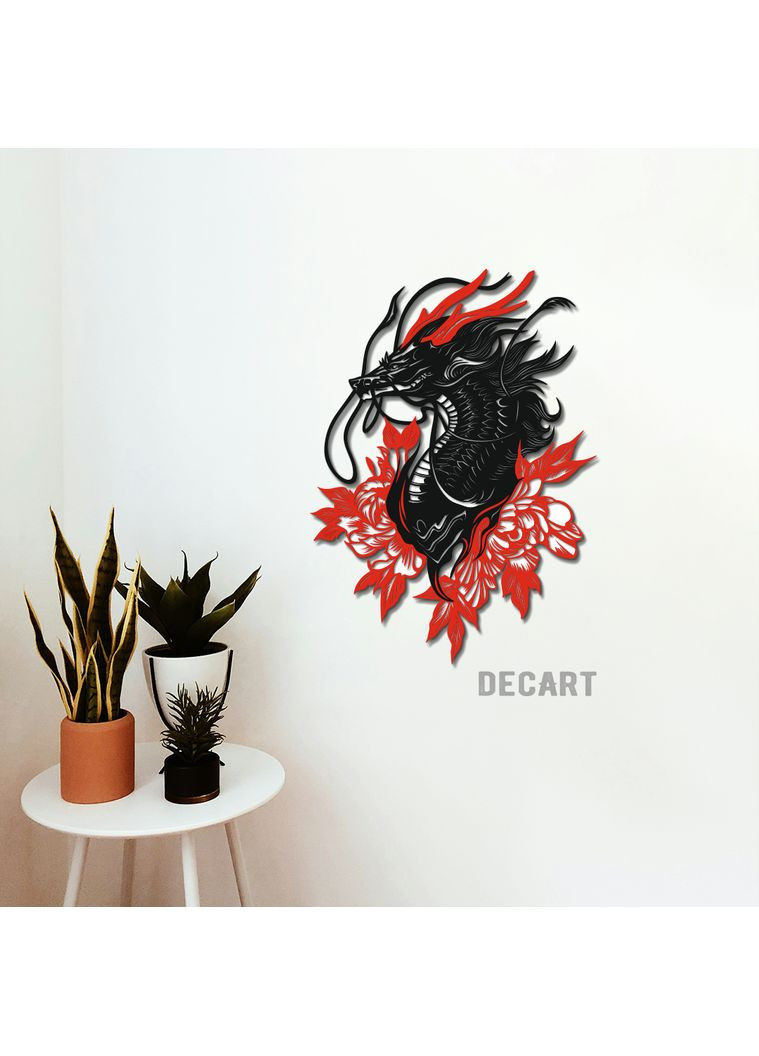 Деревянное панно Цветущий дракон двуслойная 120х87 см Decart (360608949)