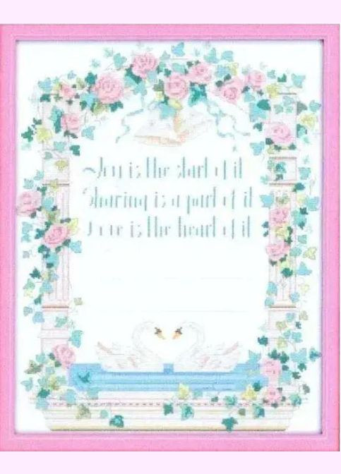 Набор для вышивания по нанесённой на канву схеме "Never to be parted". AIDA 14CT printed 41*49 см Joy Sunday (313613398)