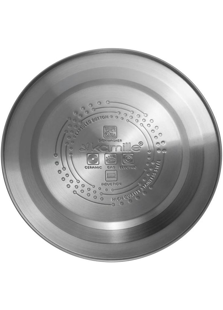 Чайник Whistling Kettle Black 2.7л з нержавіюча сталь зі свистком Kamille (372175345)