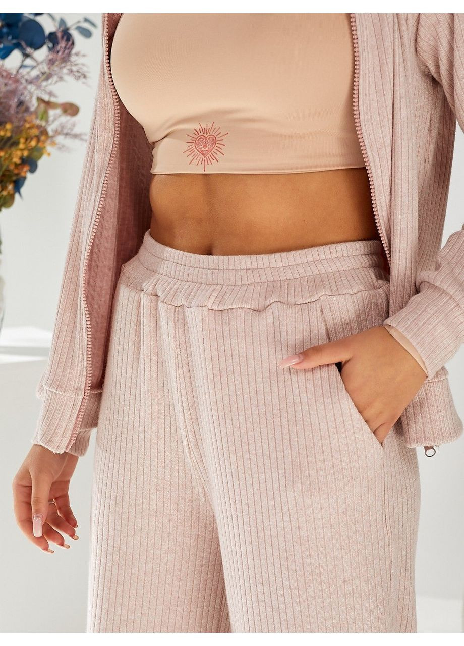 Костюм (кофта, брюки), цвет Светло-розовый Fashion (361310360)