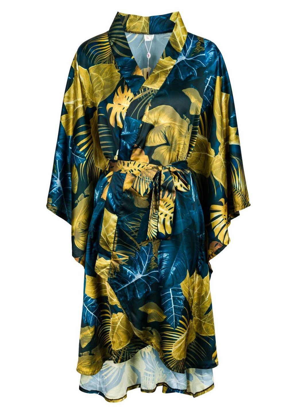 Атласный халат-кимоно Livia Corsetti Handis blue (334016558)