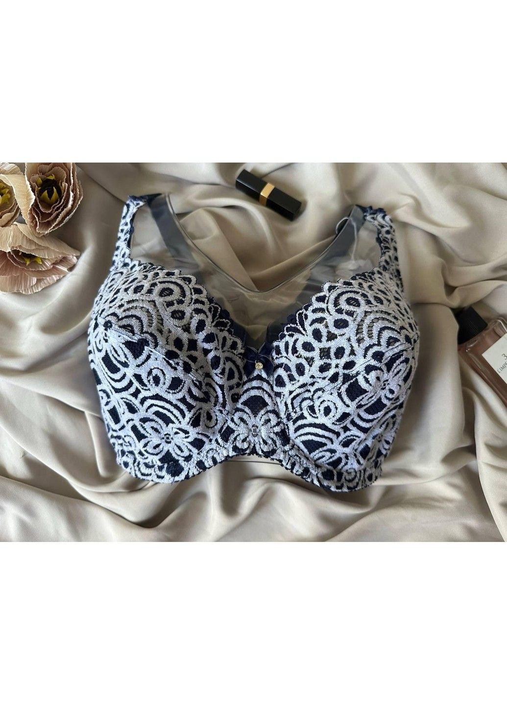 Синій бюстгальтер без поролону 11721 синій Lanny Mode