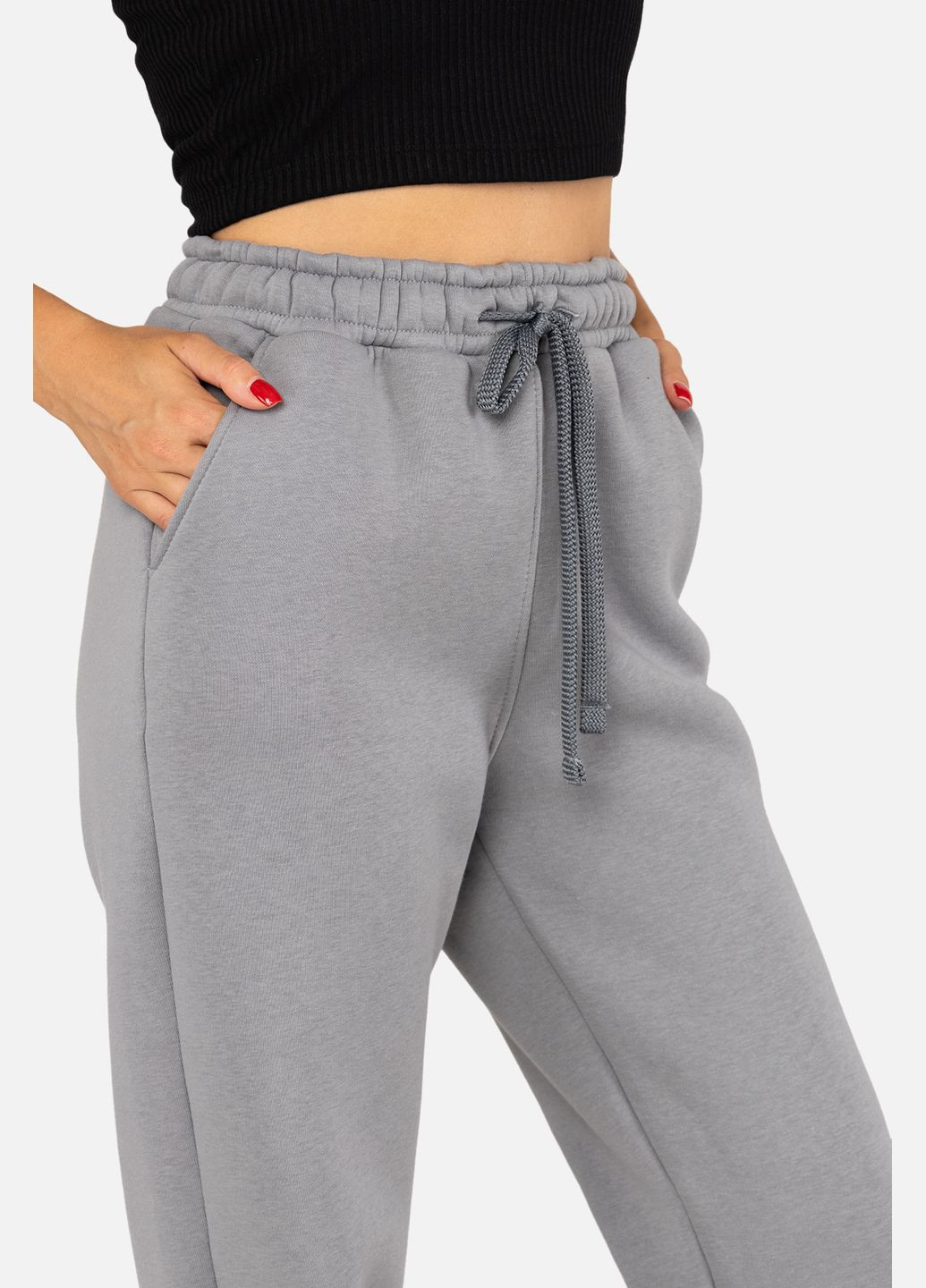 Женские спортивные штаны цвет светло-серый ЦБ-00254566 Yuki (306712676)
