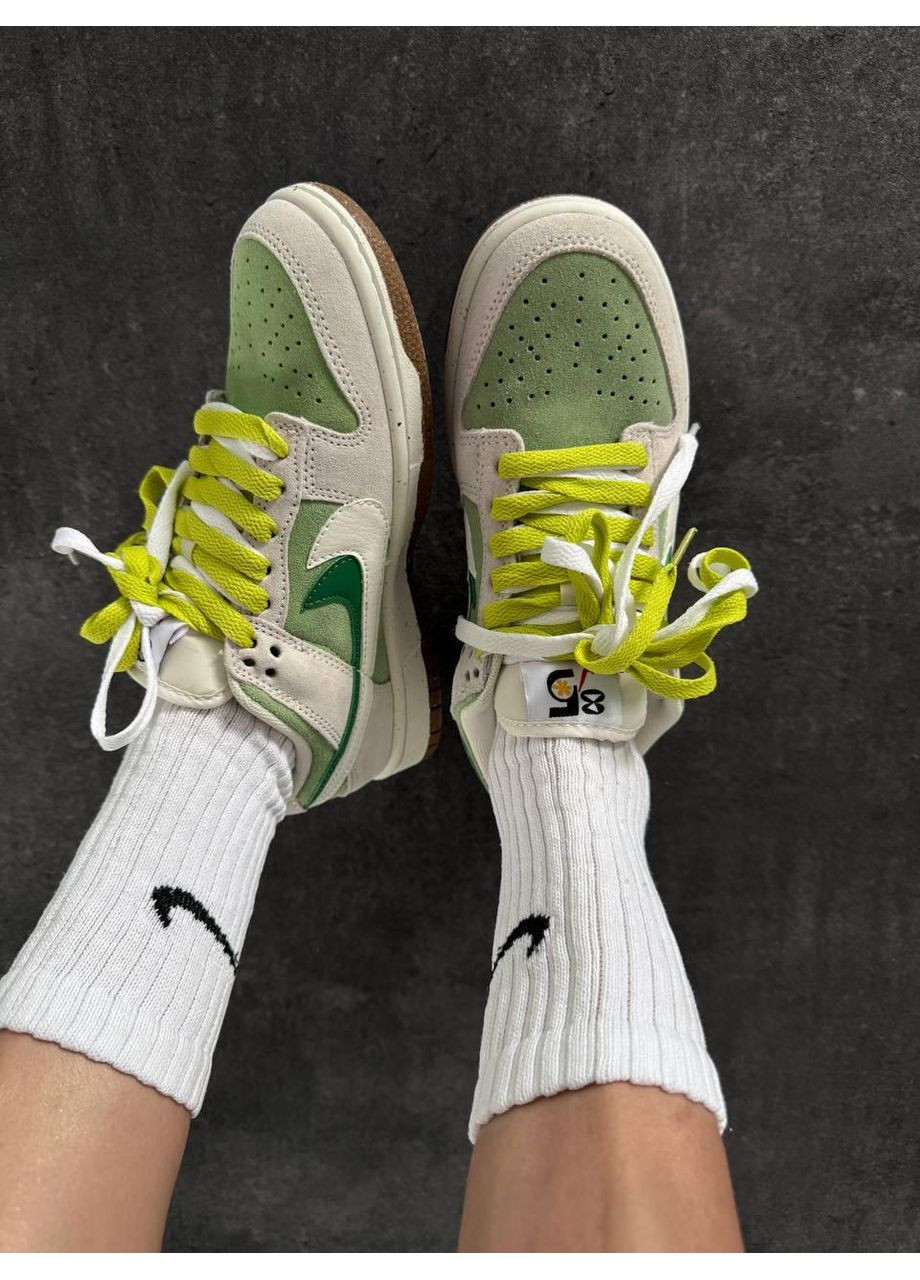 Сірі Осінні кросівки чоловічі nike sb dunk ´85 double swoosh green найк сб данк No Brand