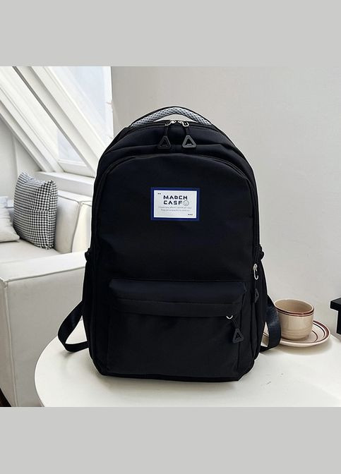 Рюкзак Fashion Case чоловічий жіночий дитячий шкільний портфель чорний No Brand (326487655)