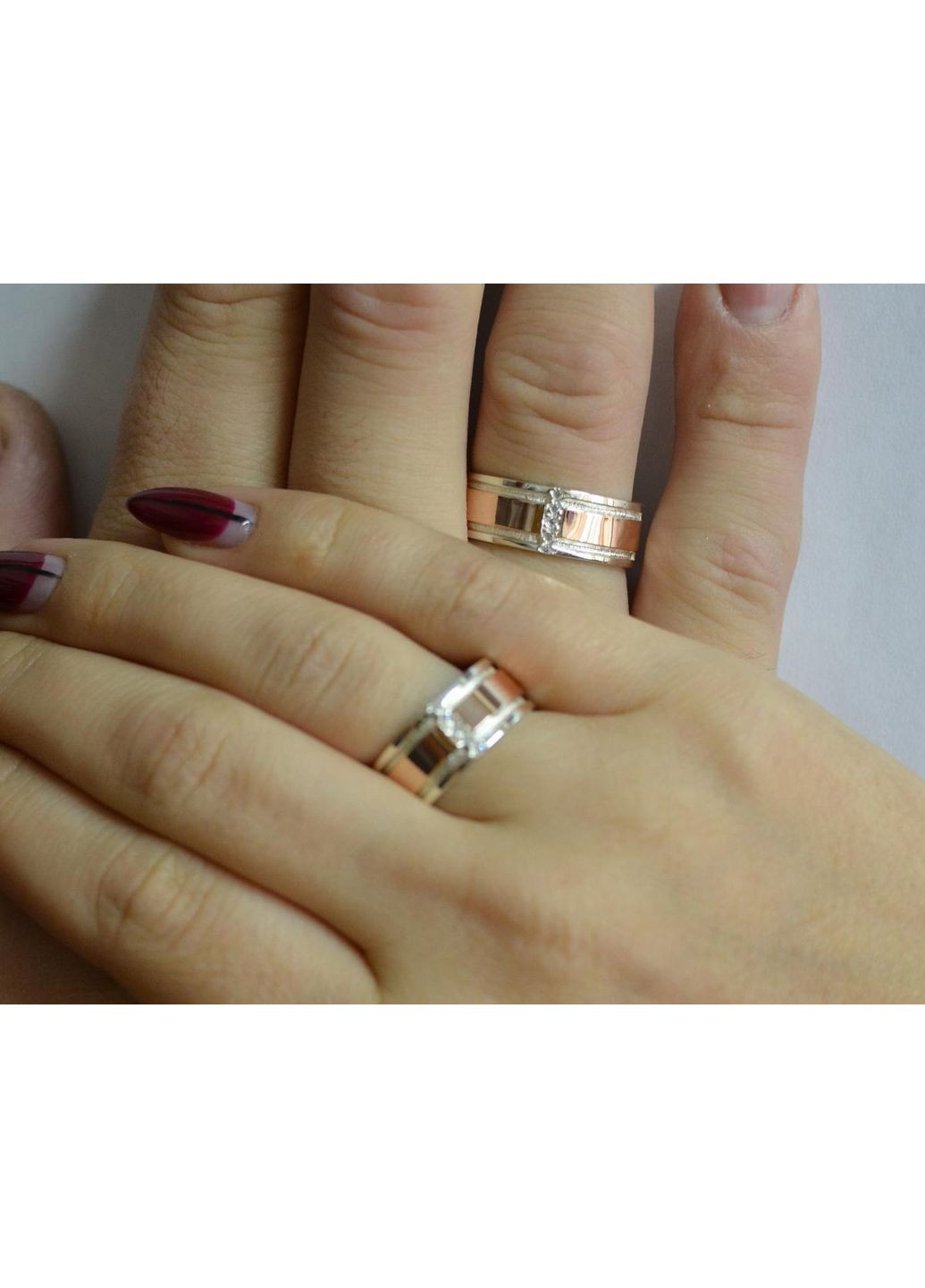 Обручальное кольцо из серебра с золотом Silver Style (367112100)