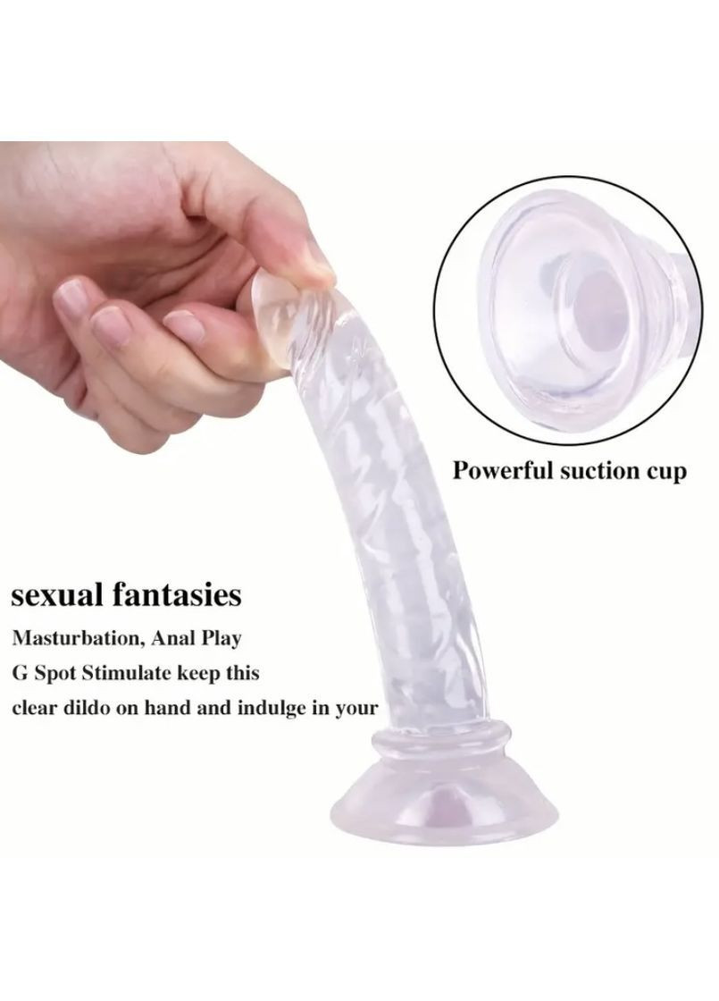 Фаллоимитатор на присоске, фаллоимитатор для трусиков силионовый 14см, фаллос для новичков No Brand (366665653)