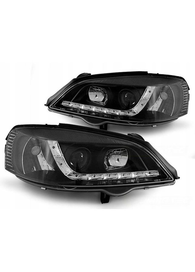 Передние фары Opel G (1997-2004) тюнингованные черные (ЦЕНА ЗА ПАРУ) Tuning-Tec Astra (398175429)